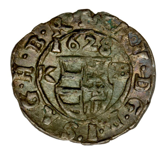 Denier 1628 Ferdinand II Habsbourg Hongrie Kremnica