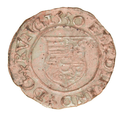 Denier de 1555 Ferdinand Ier de Habsbourg Hongrie
