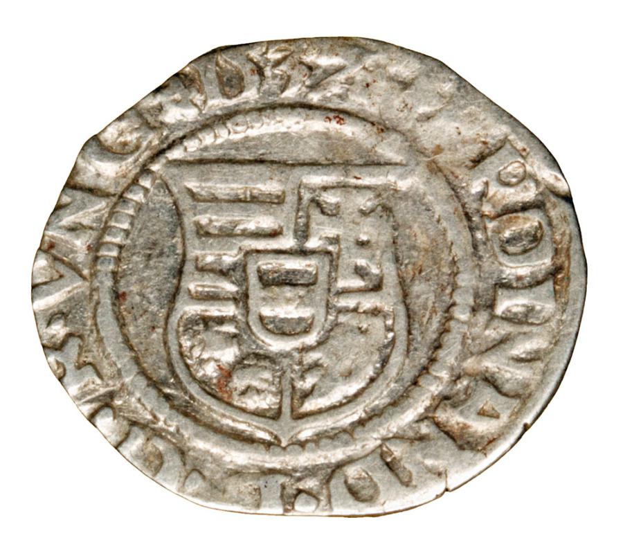 Denier 1537 Ferdinand Ier de Habsbourg Hongrie Kremnica