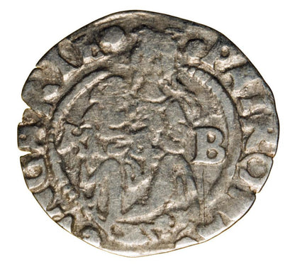 Denier 1544 Ferdinand Ier de Habsbourg Hongrie Kremnica