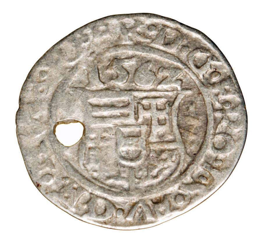 Denier 1562 Ferdinand Ier de Habsbourg Hongrie Kremnica