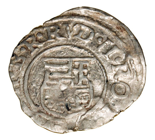 Denier 1584 Rodolphe II Habsbourg Hongrie Kremnica