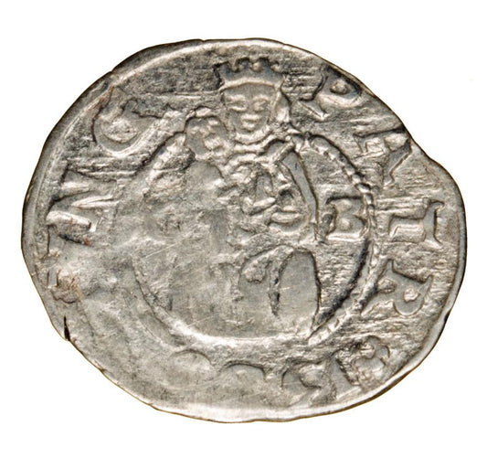 Denier 1589 Rodolphe II Habsbourg Hongrie Kremnica