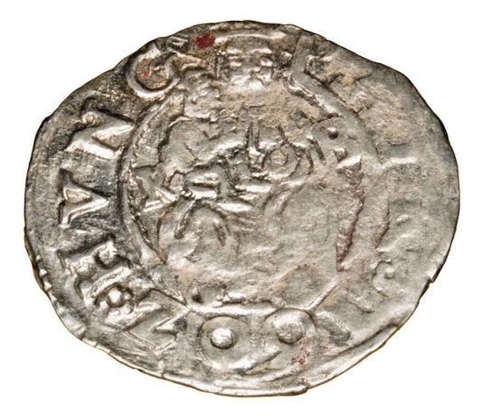 Denier 1602 Rudolf II Habsbourg Hongrie Kremnica