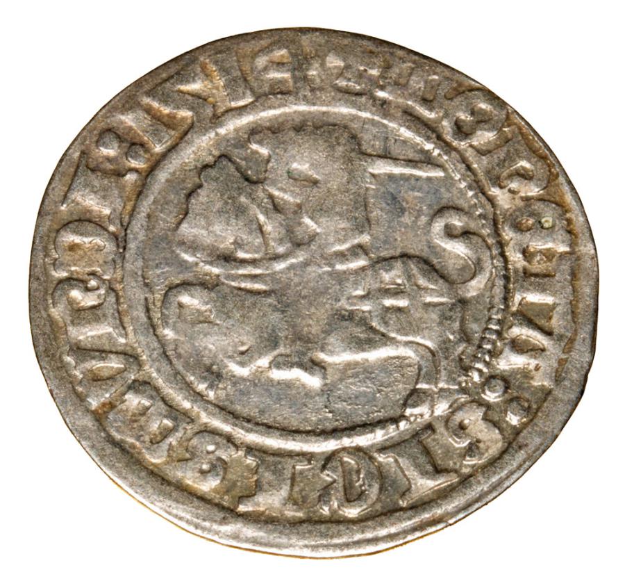 Demi-grosz 1514 Sigismond Ier de la Vieille Lituanie Vilnius