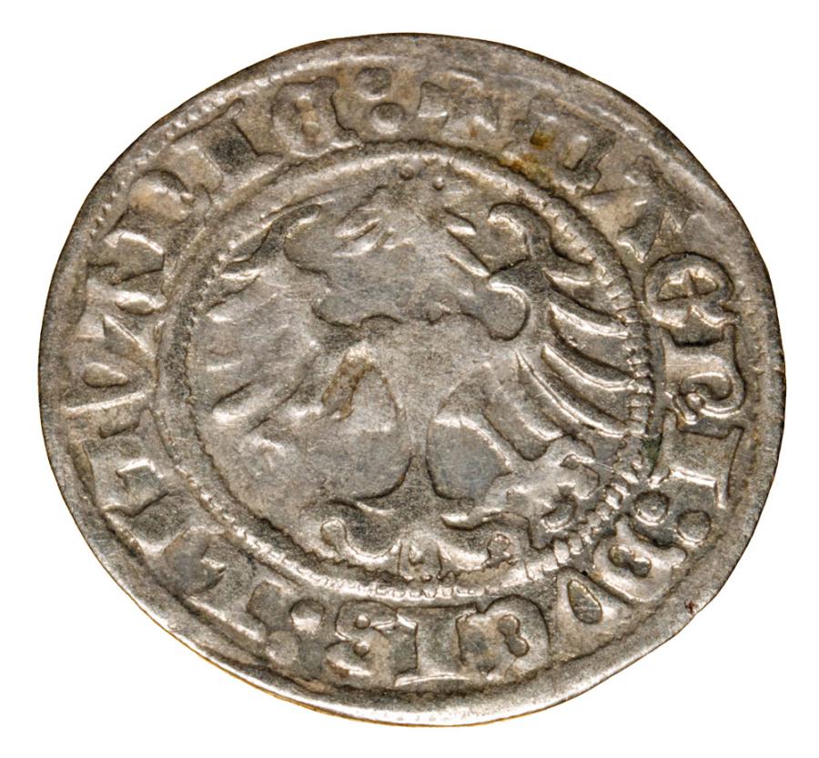 Demi-grosz 1514 Sigismond Ier de la Vieille Lituanie Vilnius