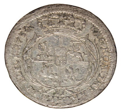 Szóstak 1754 Août III Pologne Leipzig
