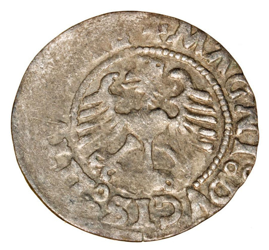 Demi-grosz 1526 Sigismond Ier de la Vieille Lituanie Vilnius