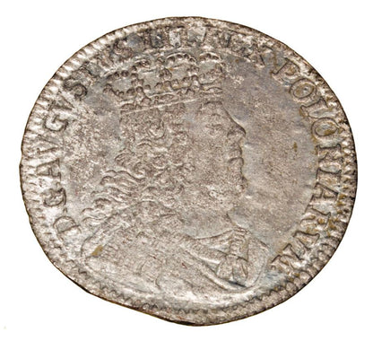 1/2 sixpence 1753 August III Pologne Leipzig