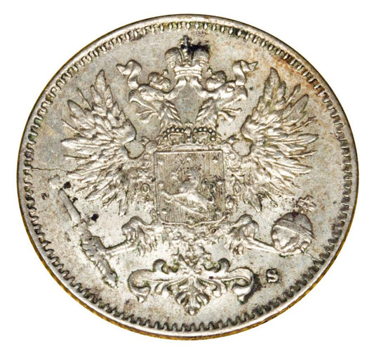 Pièce de 50 pence de 1916 Nicolas II, Finlande russe, Helsinki