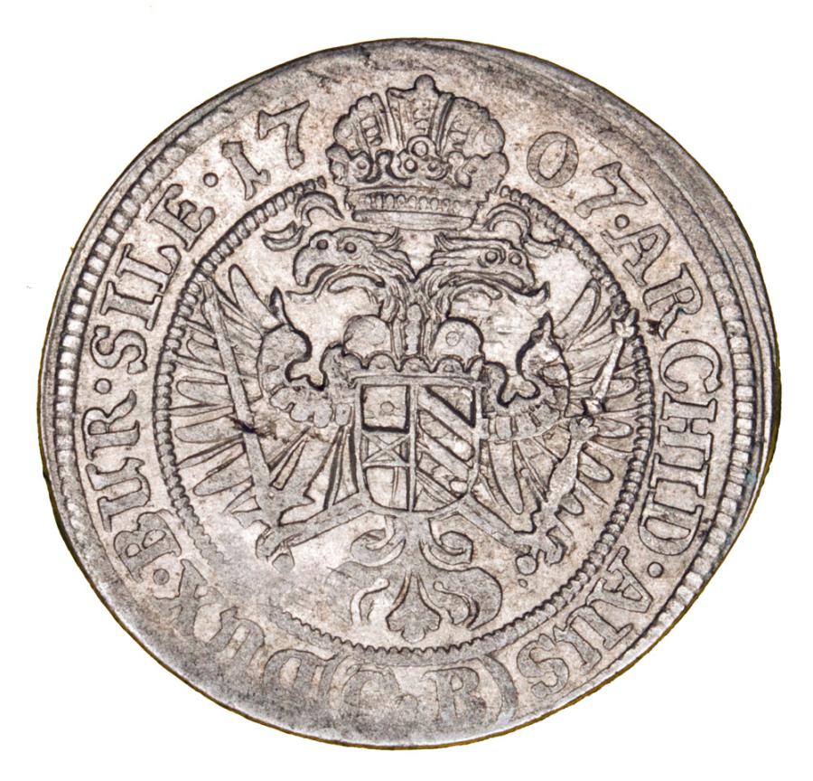 3 kreuzer 1707 Joseph Ier de Habsbourg Silésie Brzeg