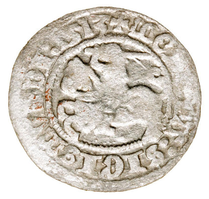 Demi-grosz 1513 Sigismond Ier de la Vieille Lituanie Vilnius