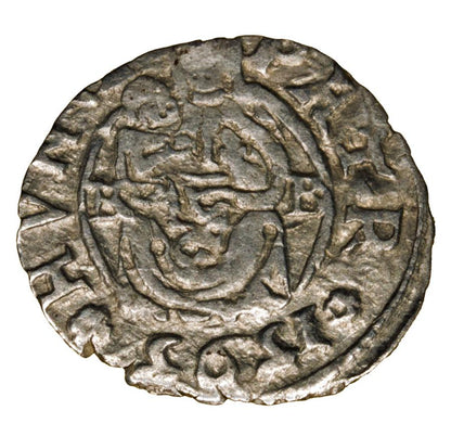 Denier 1595 Rodolphe II Habsbourg Hongrie Kremnica