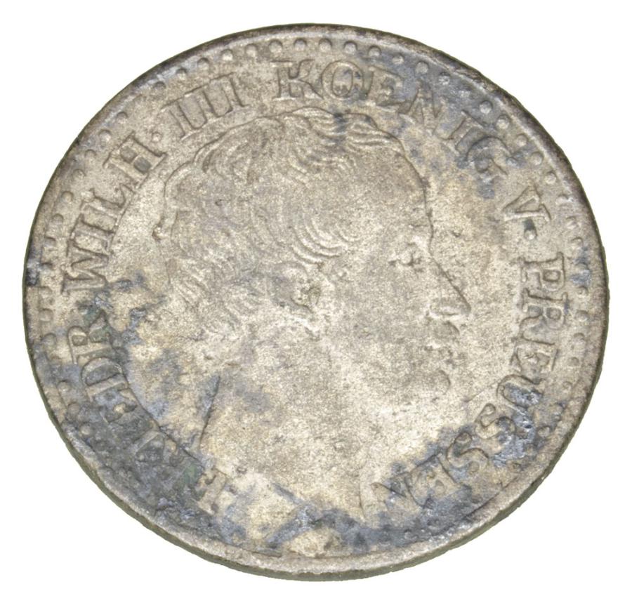 1 groschen en argent 1825 Frédéric-Guillaume III Prusse Berlin