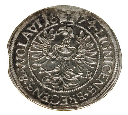 3 kreuzer 1674 George William Brzeg