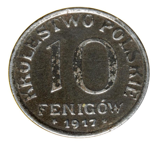 10 pfennig 1917 Royaume de Pologne Stuttgart