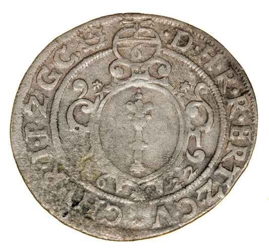 6 groszy 1622 Jerzy Wilhelm Krosno Odrzańskie