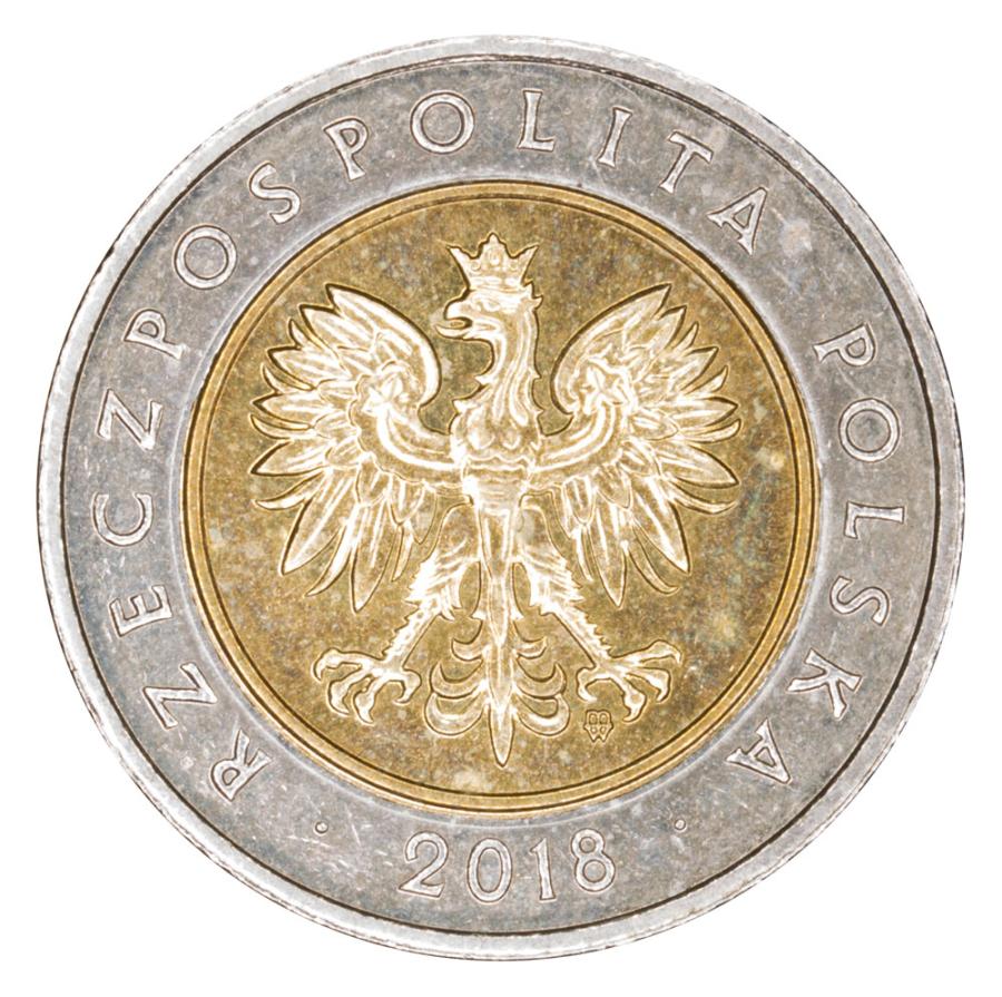 5 zlotys 2018 Pologne Varsovie 100 ans d'indépendance