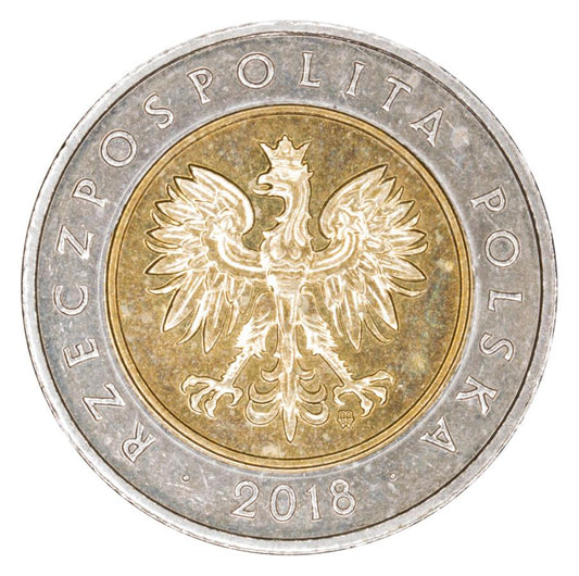 5 zlotys 2018 Pologne Varsovie 100 ans d'indépendance