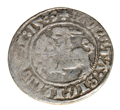 Demi-grosz 1509 Sigismond Ier de la Vieille Lituanie Vilnius