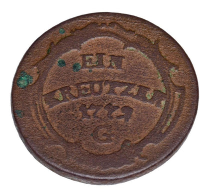 1 kreuzer 1772 Marie-Thérèse Autriche Bavière Brunzbourg
