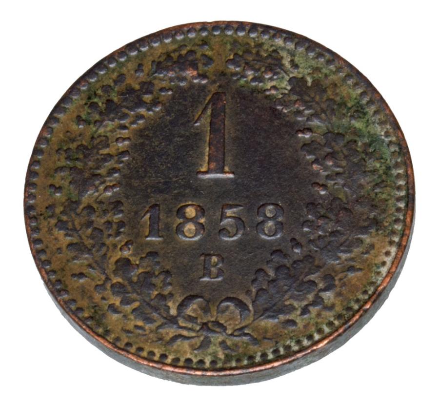 1 kreuzer 1858 François-Joseph Ier d'Autriche Kremnica