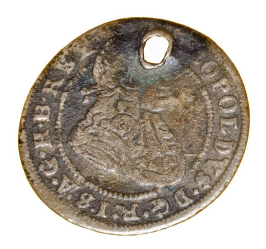 1 kreuzer 1698 Léopold Ier Habsbourg Silésie Opole