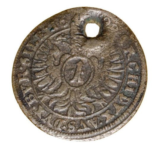1 kreuzer 1698 Léopold Ier Habsbourg Silésie Opole