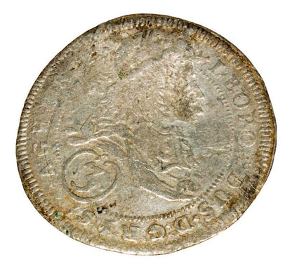 3 kreuzer 1693 Léopold I Habsbourg Autriche Tyrol Vienne