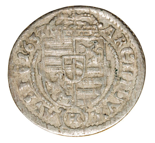 3 krajcary 1637 Ferdinand III Habsbourg Silésie Kłodzko