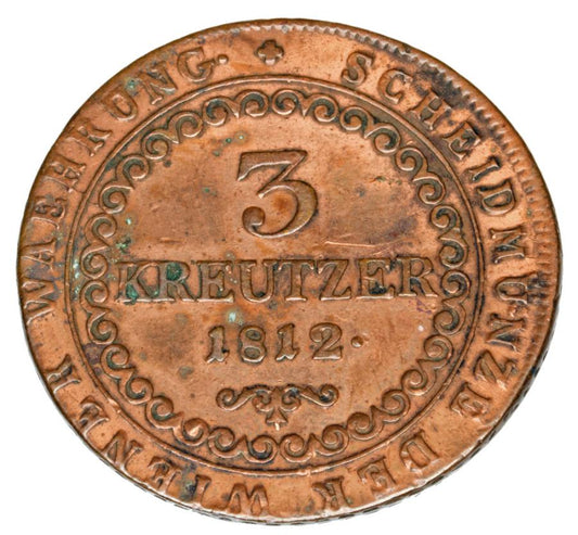 3 kreuzer 1812 François II Habsbourg Autriche Smolnik