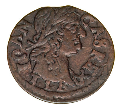 Szeląg 1666 John Casimir Lituanie Vilnius