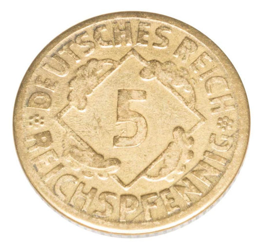 5 reichspfennig 1924 Allemagne Muldenhutten E