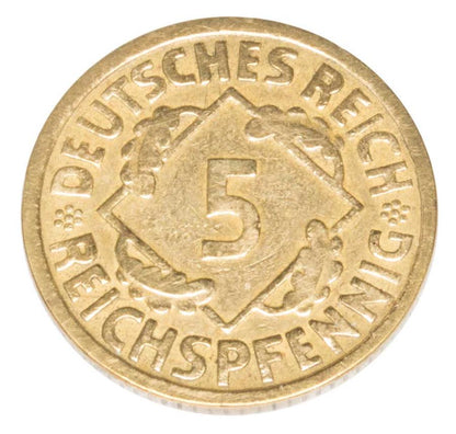 5 reichspfennig 1925 Allemagne Muldenhutten E