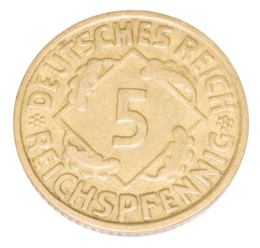 5 Reichspfennig 1925 Allemagne Karlsruhe G