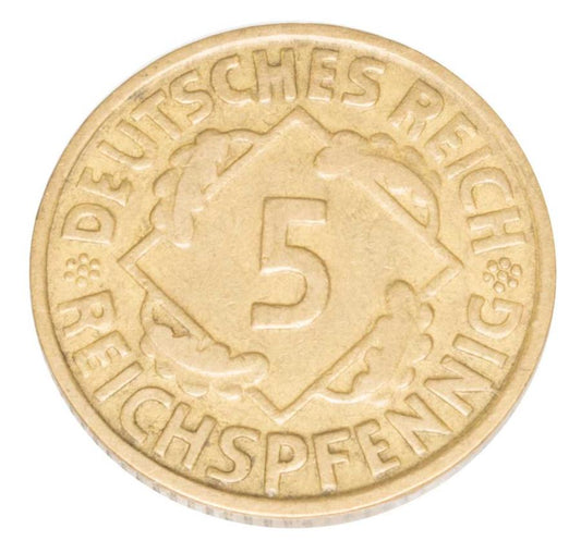 5 Reichspfennig 1925 Allemagne Karlsruhe G