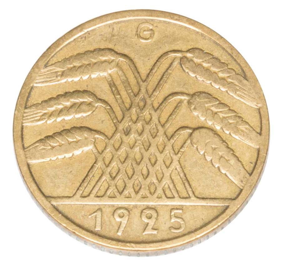 10 Reichspfennig 1925 Allemagne Karlsruhe G