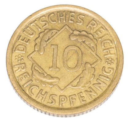 10 reichspfennig 1936 Allemagne Muldenhutten E