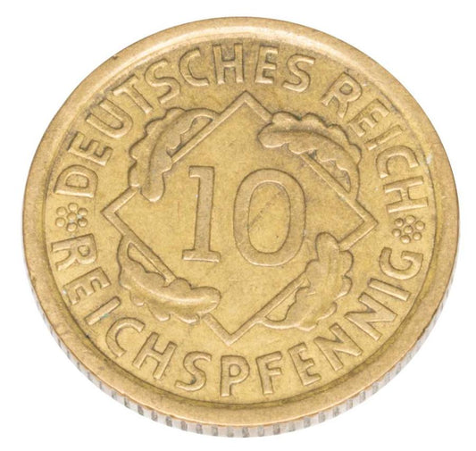 10 reichspfennig 1936 Allemagne Muldenhutten E
