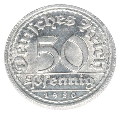 50 pfennig 1920 Allemagne Muldenhutten E
