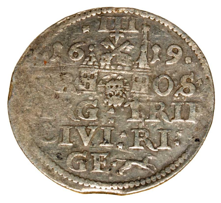 Trojak 1619 Sigismond III Vasa de Riga