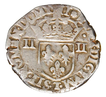 1/4 écu 1584 Henri de Valois France Nantes