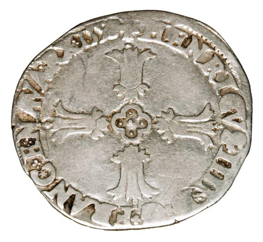 1/4 écu 1593 Henri IV le Grand France Bayonne