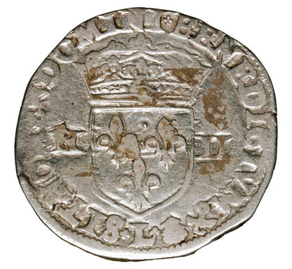 1/4 écu 1593 Henri IV le Grand France Bayonne