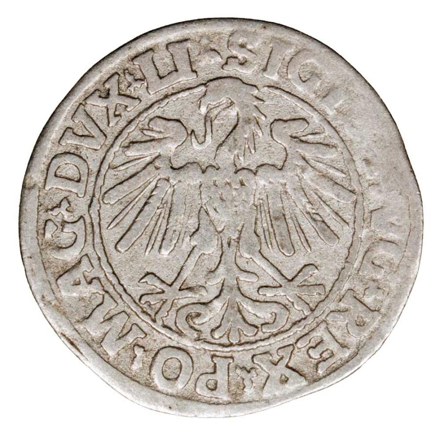 Demi-grosz 1547 Sigismond II Auguste Lituanie Vilnius