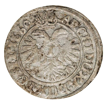 1 kreuzer 1660 Léopold Ier Habsbourg Silésie Wrocław