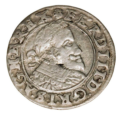 1 kreuzer 1637 Ferdinand III Habsbourg Silésie Wrocław