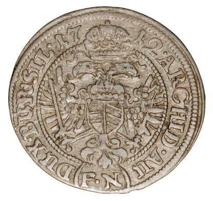 3 kreuzer 1712 Charles VI Habsbourg Silésie Wrocław