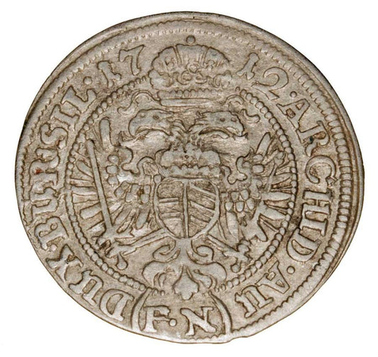 3 kreuzer 1712 Charles VI Habsbourg Silésie Wrocław