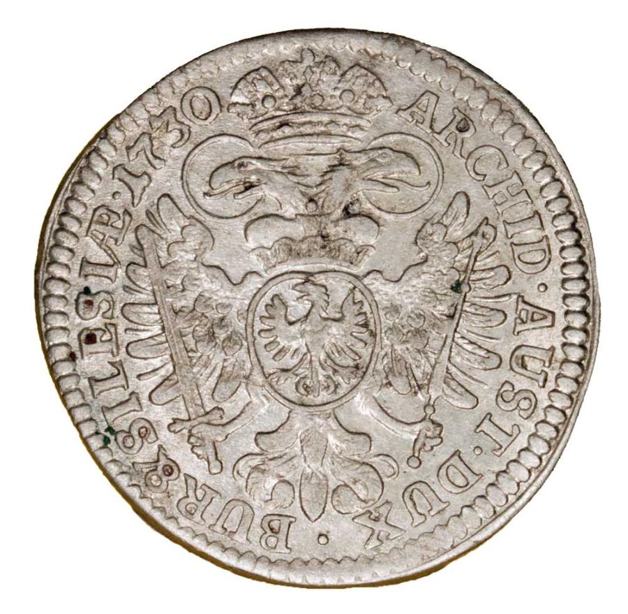 3 kreuzer 1730 Charles VI Habsbourg Silésie Wrocław
